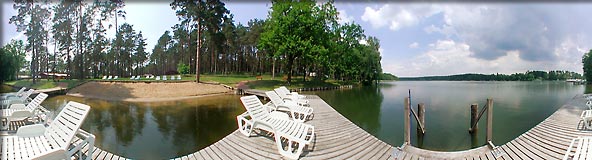 360-Grad-Panorama Badesteg am See · Ferienpark am Ellbogensee