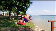 Badesteg am Seeufer des Scharmützelsee