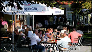 Biergarten im Hafen von Bad Saarow