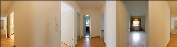 360-Grad-Panorama:Flur-5-Zimmer-Musterwohnung-Waldsiedlung-Zehlendorf-Berlin