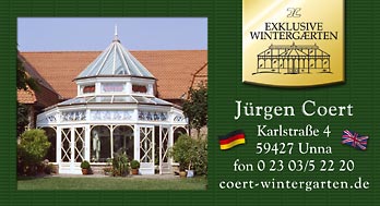 Coert - Exklusive Wintergärten - Viktorianische Wintergärten