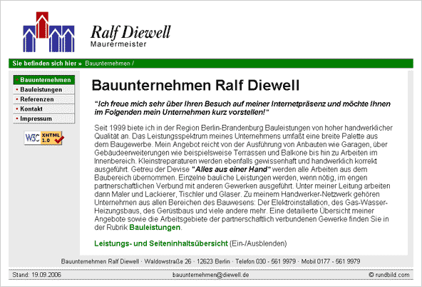 Baunternehmen Ralf Diewell - Berlin-Mahlsdorf