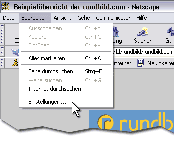 netscape navigator einstellungen